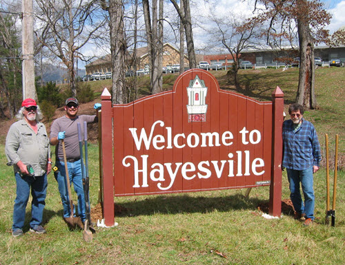 Welcome to Hayesville Sign500